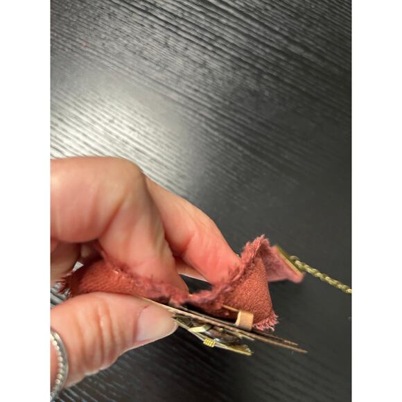 Handmade Upcycled African-Inspired Brooch Pendant Choker Necklace - Picture 7 of 7